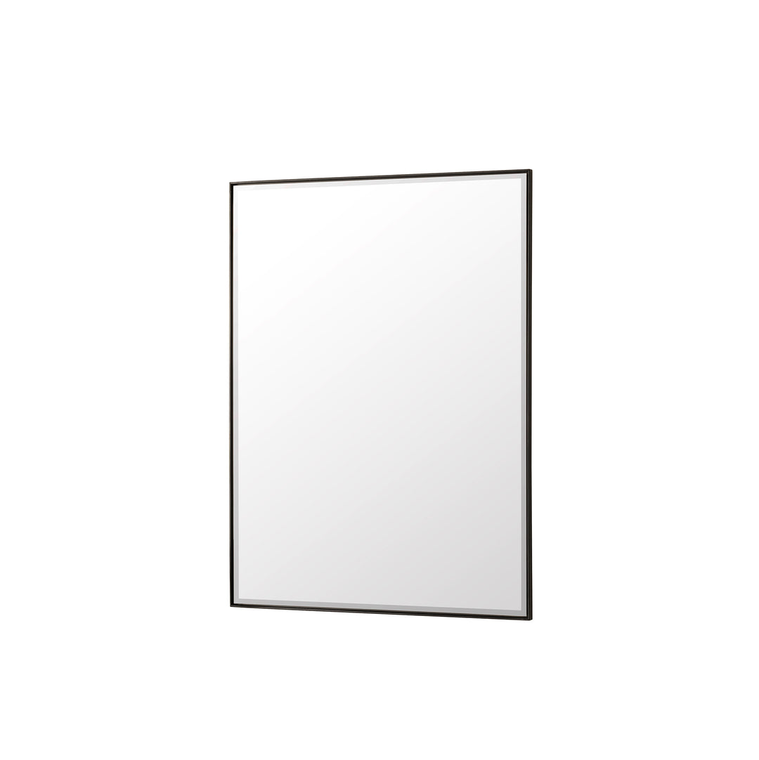 Rohe 30" Rectangular Mirror, Matte Black