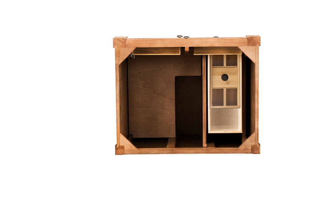 Brittany 30" Single Vanity Cabinet, Saddle Brown