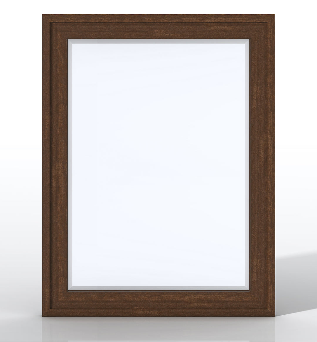 Addison 30" Rectangular Mirror, Mid-Century Acacia