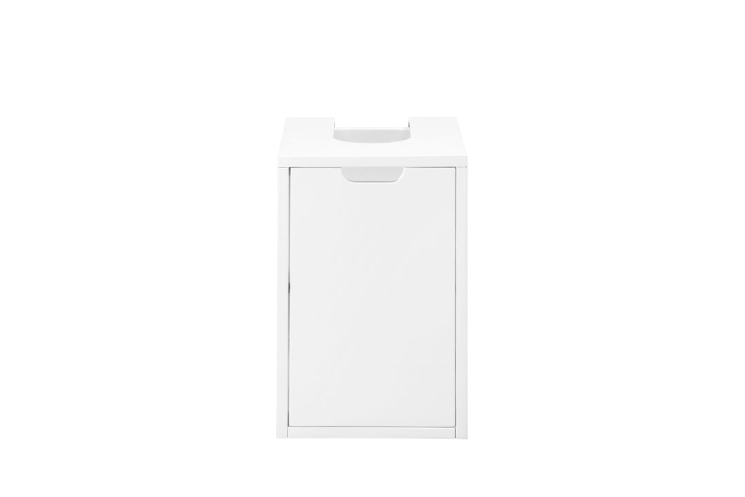 Boston 12" Storage Cabinet, Glossy White