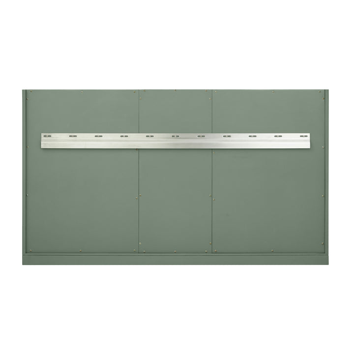 Chicago 48" Single Vanity, Smokey Celadon, w/ 3 CM White Zeus Silestone® Top