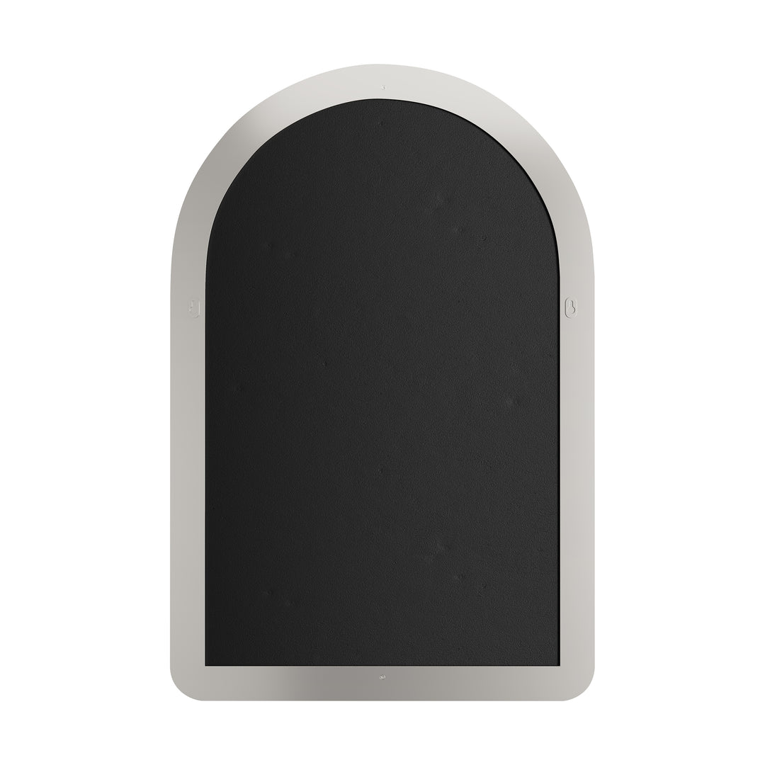 Rohe 24" Arched Mirror, Satin Nickel