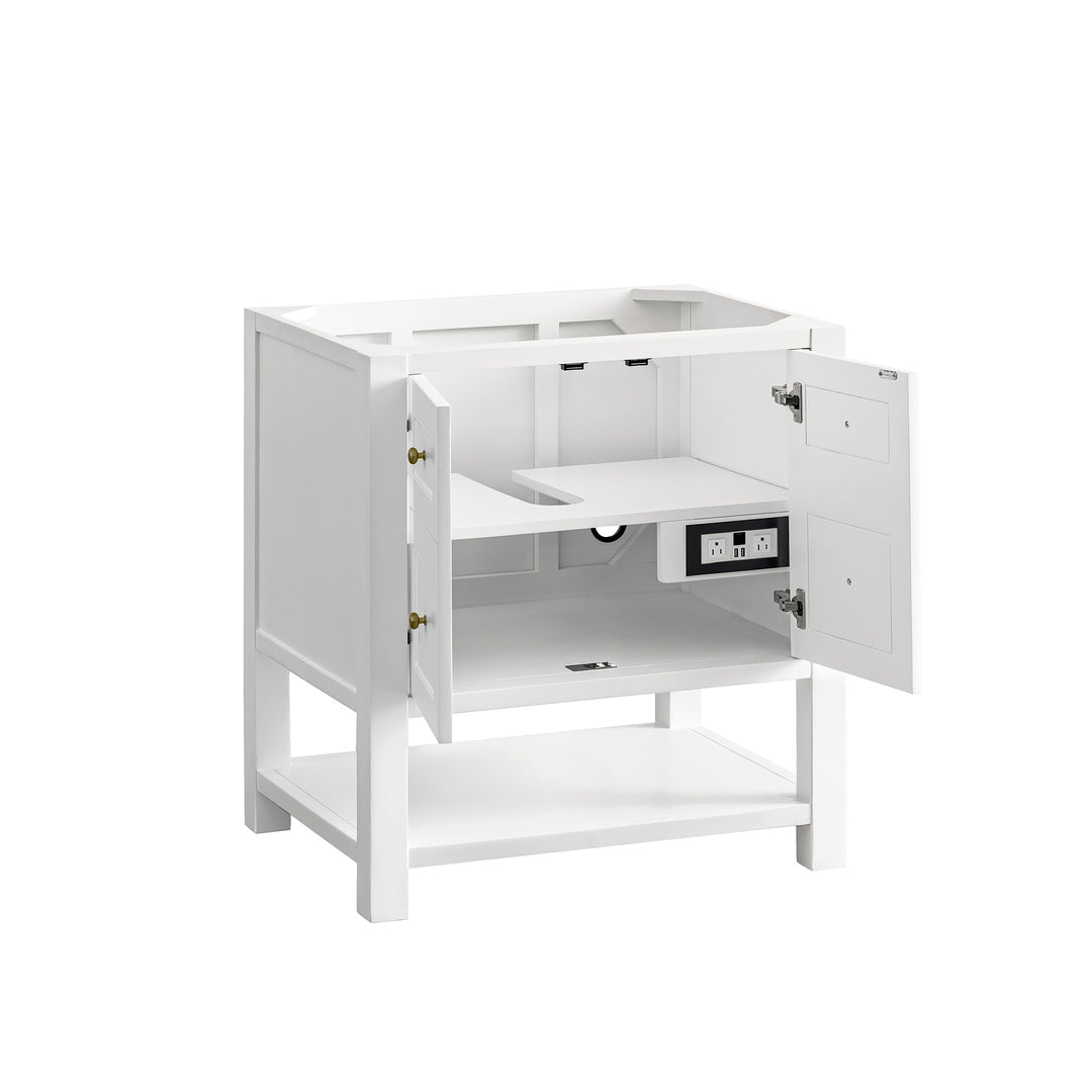 Breckenridge 30" Single Vanity Cabinet, Bright White