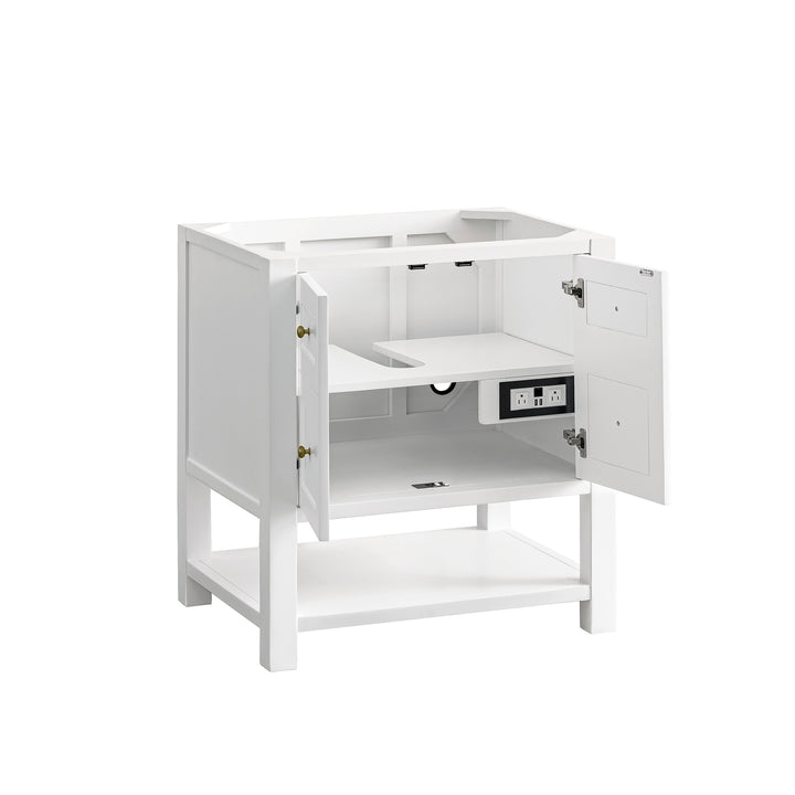 Breckenridge 30" Single Vanity Cabinet, Bright White