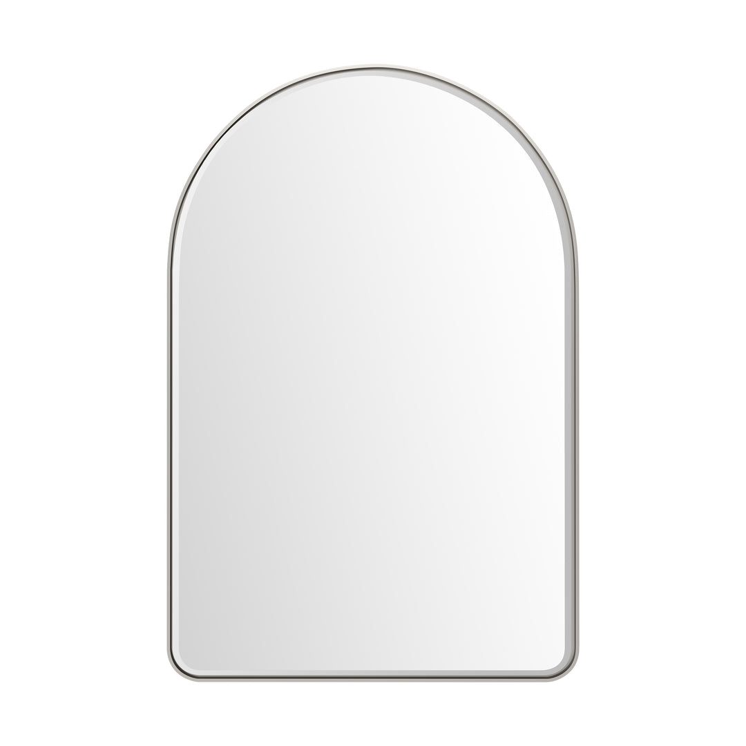 Rohe 24" Arched Mirror, Satin Nickel
