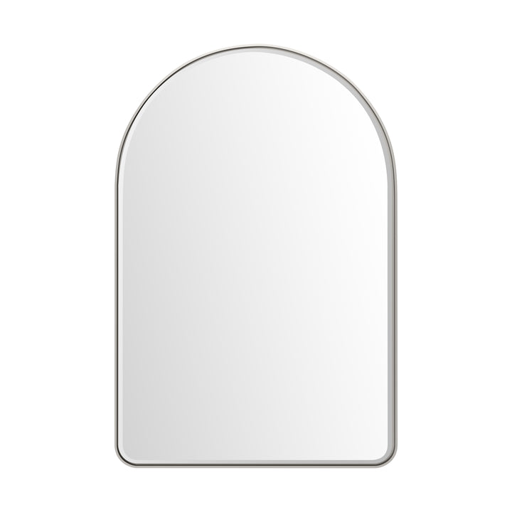 Rohe 24" Arched Mirror, Satin Nickel
