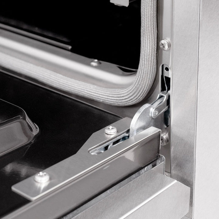 ZLINE Autograph Edition 48" 6.7 cu. ft. Classic Double Oven Gas Range with 8 Burners in DuraSnow® Stainless Steel and Polished Gold Accents, CGRSZ-48-G