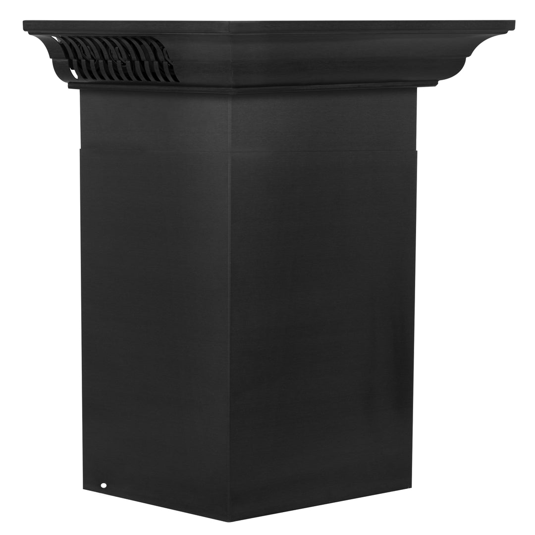 30" ZLINE CrownSoundâ„¢Ducted Vent Wall Mount Range Hood in Black Stainless Steel with Built-in Bluetooth Speakers (BSKBNCRN-BT-30)