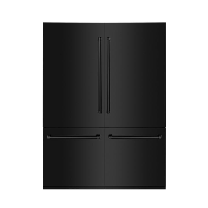 ZLINE 60" 32.2 cu. ft. Built-In Refrigerator with Internal Water and Ice Dispenser in Black Stainless Steel, RBIV-BS-60