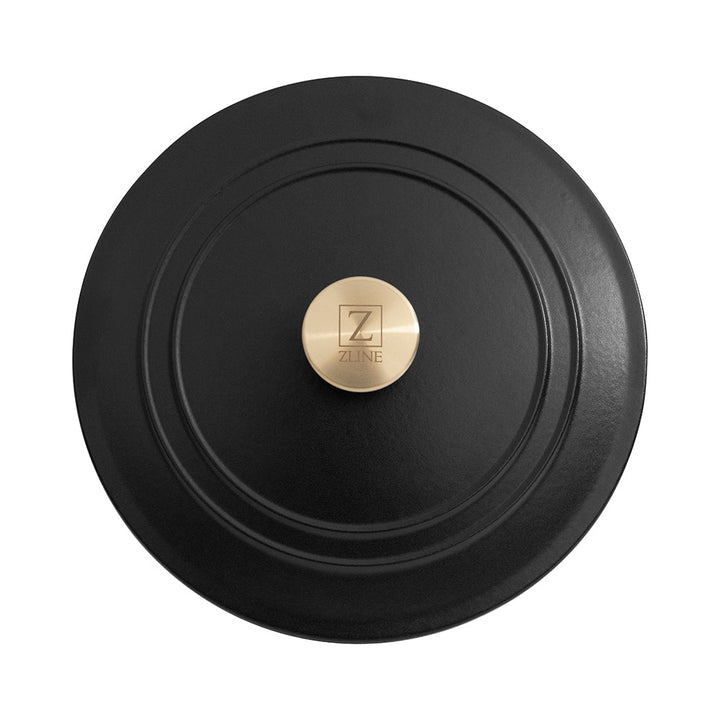 ZLINE 5-Piece Enameled Cast Iron Cookware Set in Black Matte (CWSETS-BLM-5)