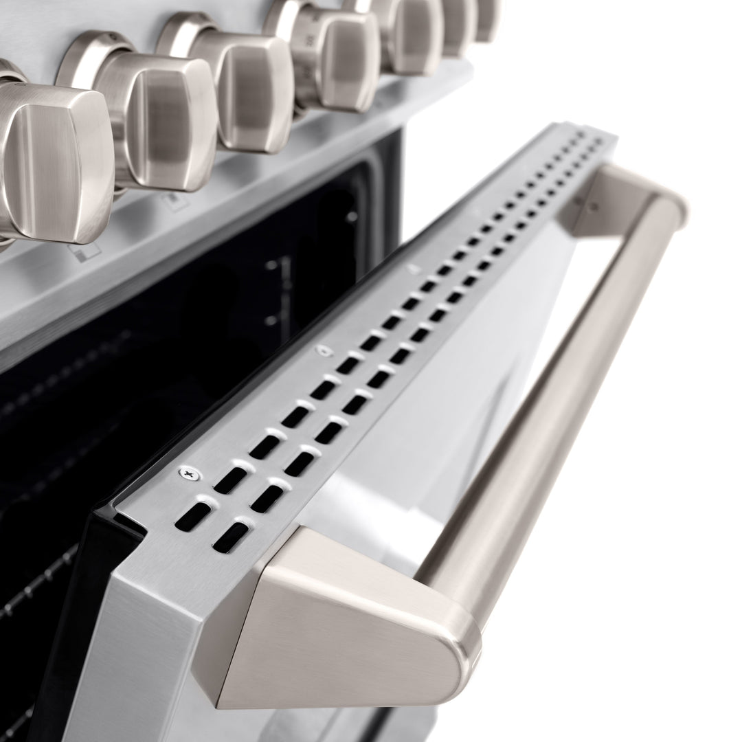 ZLINE 36" 5.2 cu. ft. Classic Dual Fuel Range with 6 Burners in Stainless Steel, CDR36