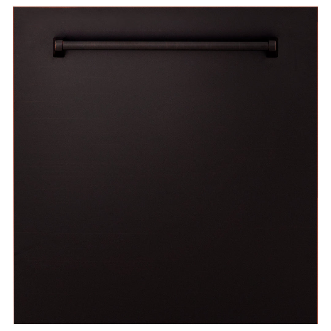 ZLINE 24" Monument Dishwasher Panel in Oil Rubbed Bronze with Traditional Handle (DPMT-ORB-24)