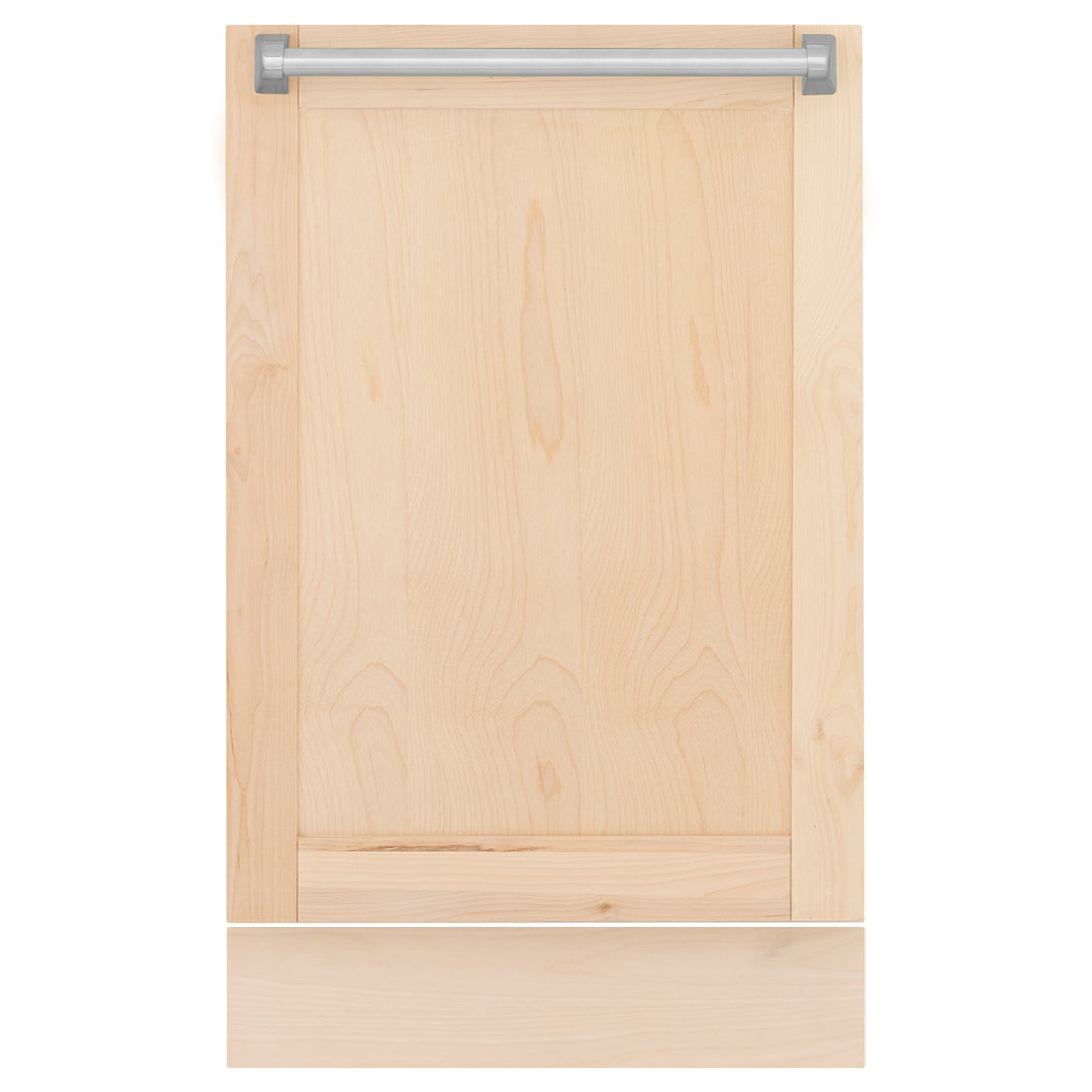 ZLINE 18" Tallac Dishwasher Panel in Unfinished Wood with Traditional Handle (DPV-UF-18)