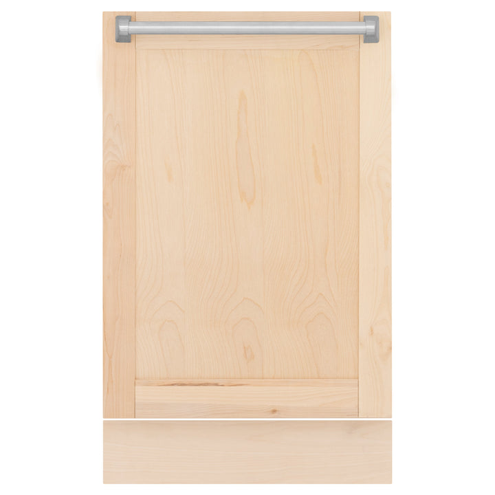 ZLINE 18" Tallac Dishwasher Panel in Unfinished Wood with Traditional Handle (DPV-UF-18)