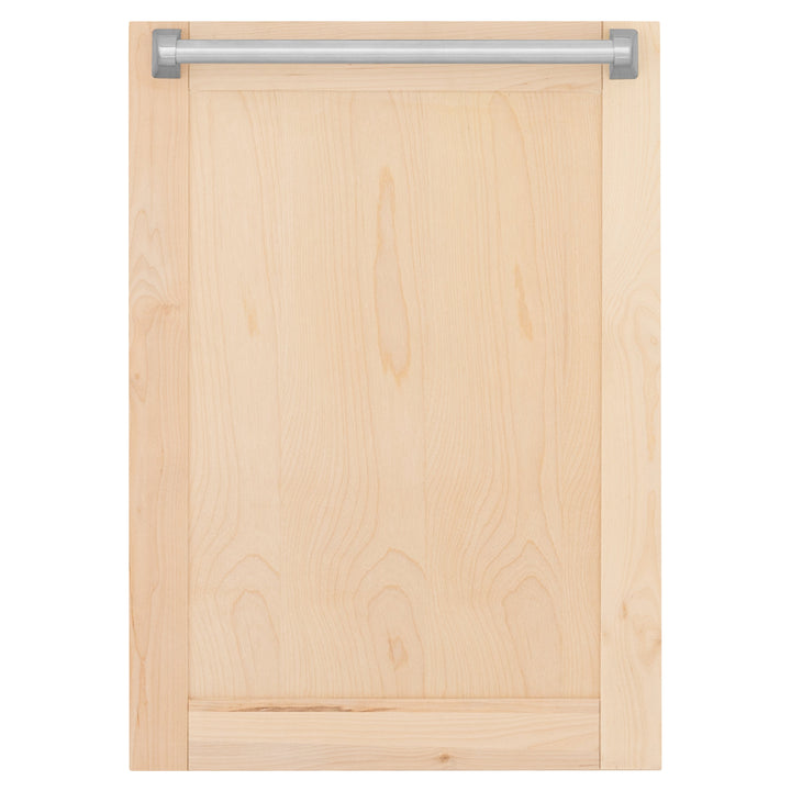 ZLINE 18" Tallac Dishwasher Panel in Unfinished Wood with Traditional Handle (DPV-UF-18)