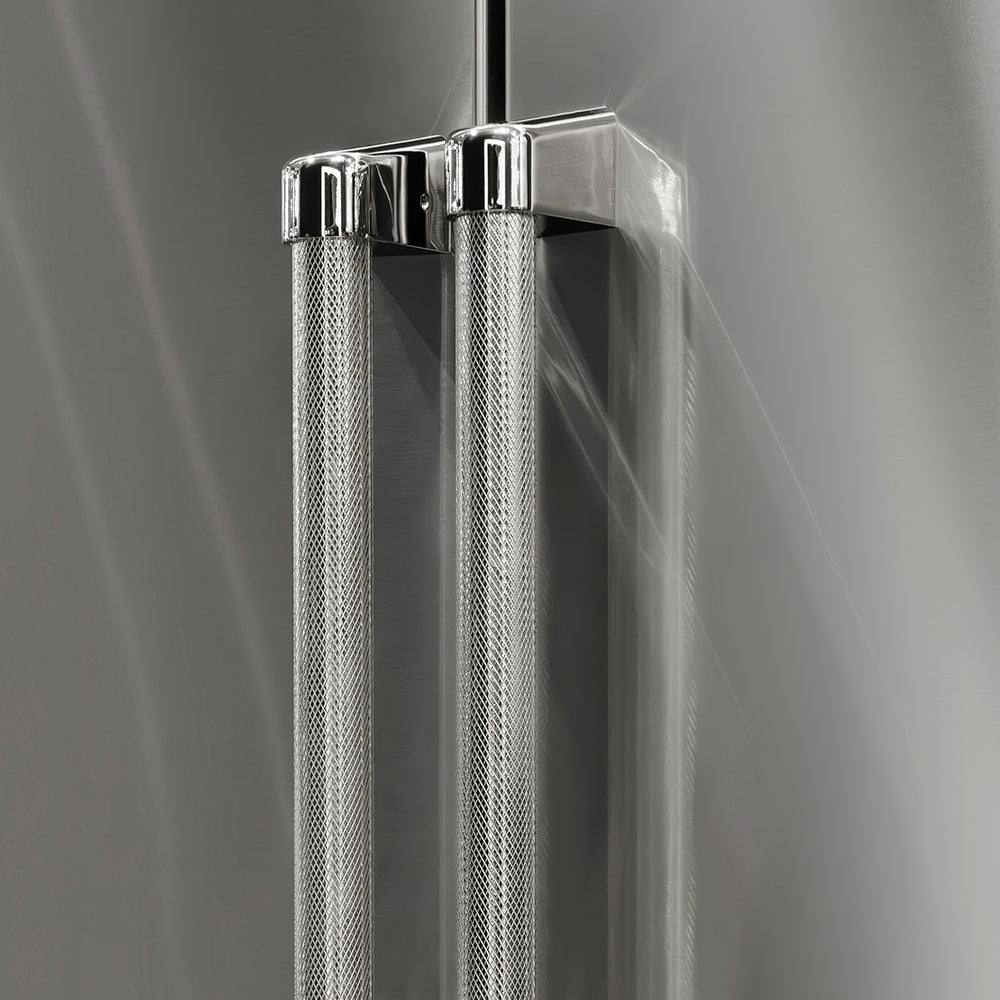 ZLINE Autograph Edition 36 in. Freestanding French Door Refrigerator Helix Handles (Set of 4) in Polished Nickel (RFMHZ-36-K-PN)