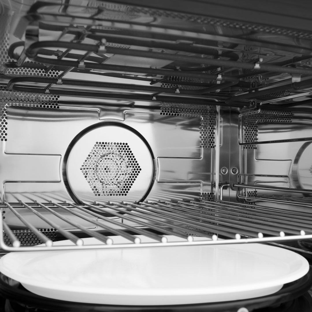 ZLINE Autograph 30" 1.55 cu ft. Built-in Convection Microwave Oven in Black Stainless Steel and Gold Accents, MWOZ-30-BS-G