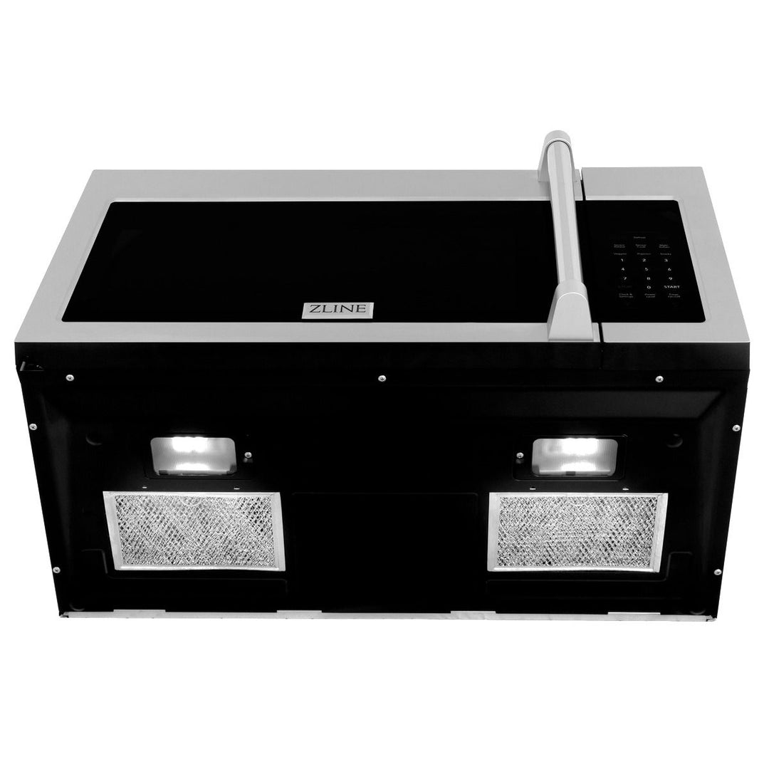 ZLINE 30 in. Kitchen Appliance Package with Stainless Steel Gas Range, Traditional Over The Range Microwave and Dishwasher, 3KP-RGOTRH30-DW