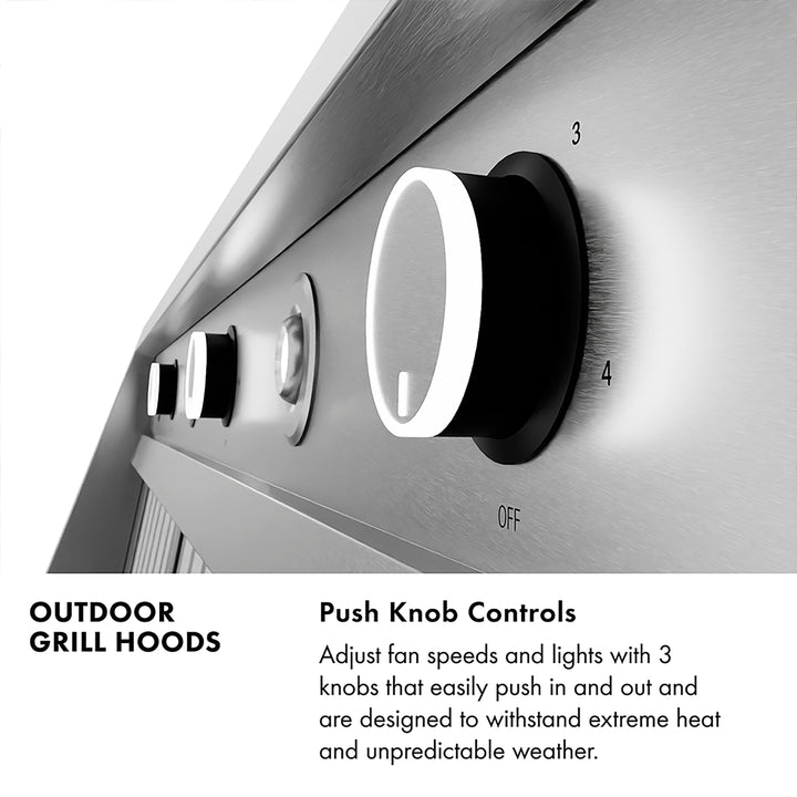ZLINE 42 in. Under Cabinet Outdoor Grill Hood (GOU2-42)