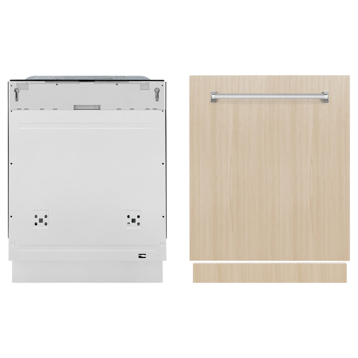 ZLINE 24 in. Monument Series 3rd Rack Top Touch Control Dishwasher in Custom Panel Ready with Stainless Steel Tub, 45dBa (DWMT-24)