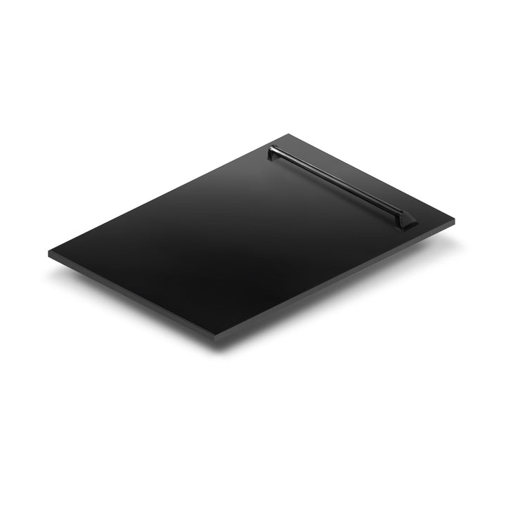 ZLINE 18 in. Dishwasher Panel in Black Stainless Steel with Traditional Handle (DP-BS-18)