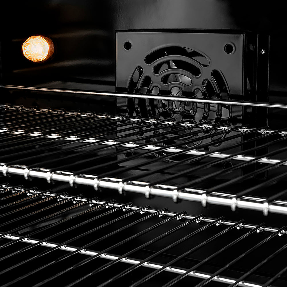 ZLINE Autograph Edition 48 in. 6.7 cu. ft. Paramount Double Oven Dual Fuel Range with 8 Burner Gas Cooktop in Black Stainless Steel and Champagne Bronze Helix Handles and Knob Accents (SDRBZ-48-KCB)