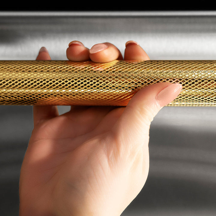ZLINE 24 in. Autograph Edition Dishwasher Helix Handle (Set of 1) in Polished Gold (DWHZ-K-G-24)