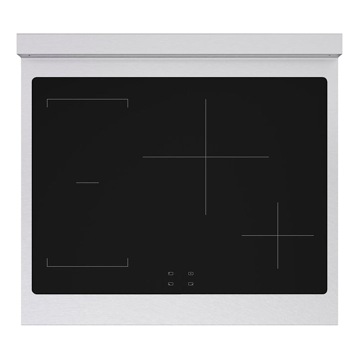 ZLINE 30 in. 4.2 cu. ft. Paramount Induction Range with 4 Element Cooktop and Electric Convection Oven in Satin Stainless Steel with Black Matte Door (SINRS-BLM-30)