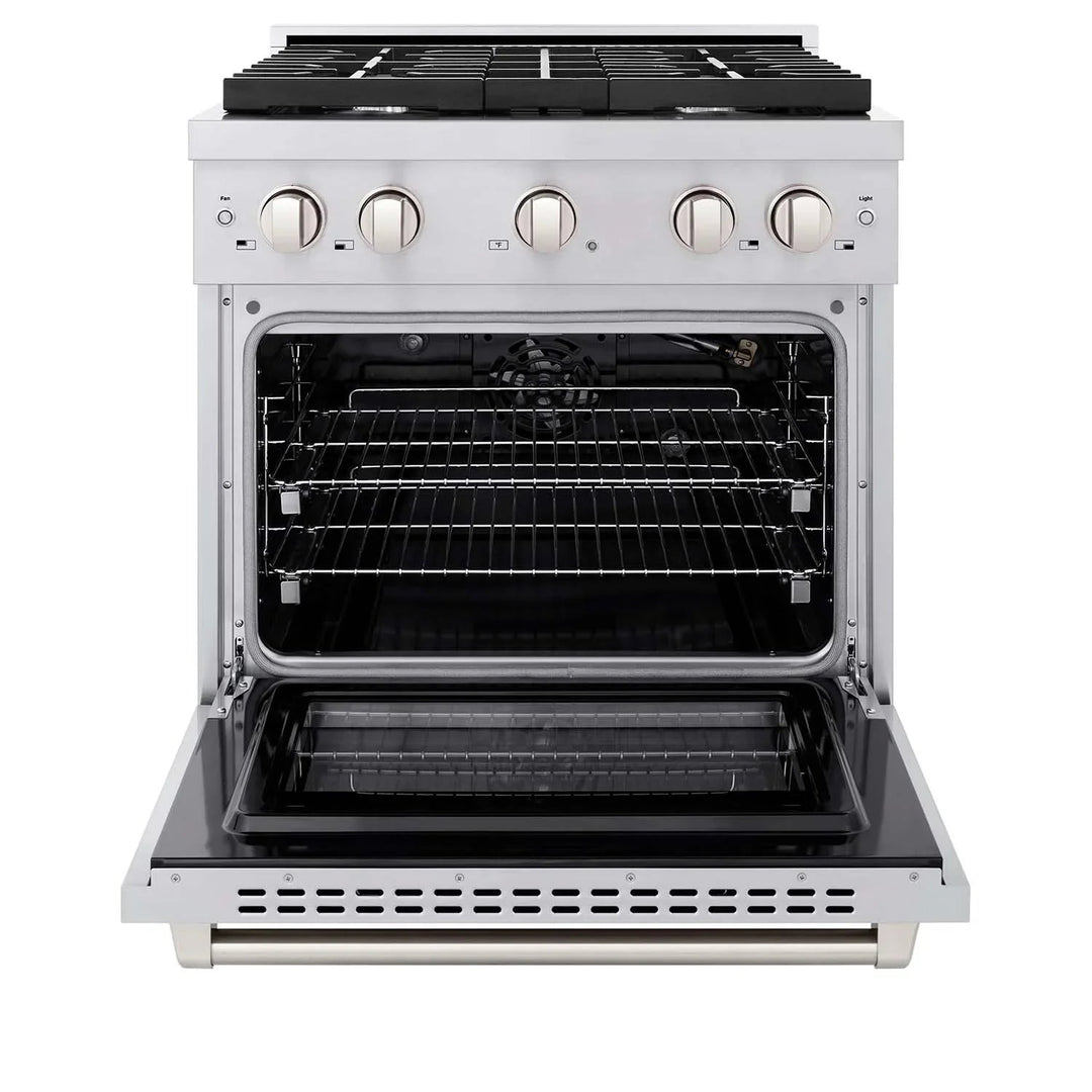 ZLINE Appliance Package - 30 Inch Gas Range and Over-the-Range Microwave, 2KP-SGROTR30