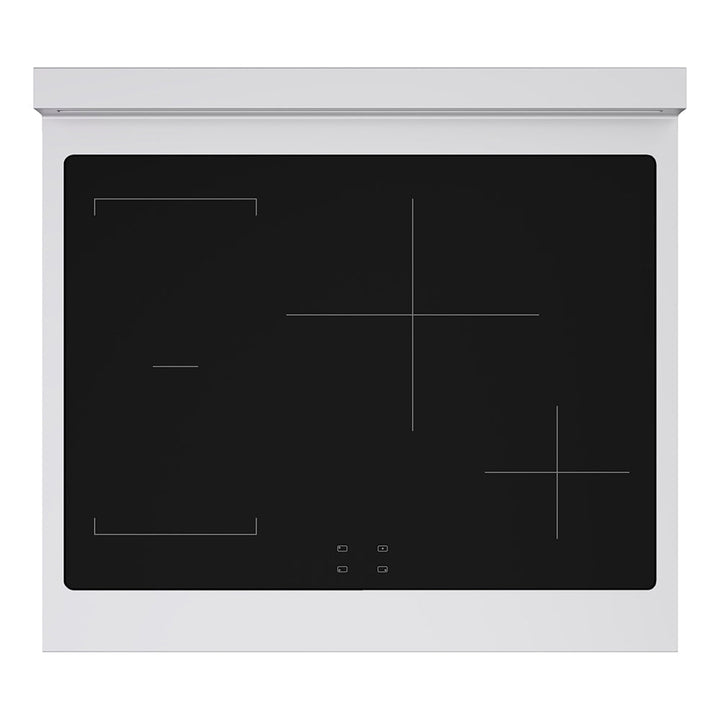 ZLINE Autograph Edition 30 in. 4.2 cu. ft. Paramount Induction Range with 4 Element Cooktop and Electric Convection Oven in Stainless Steel with White Matte Door and Matte Black Accents (SINRZ-WM-30-MB)