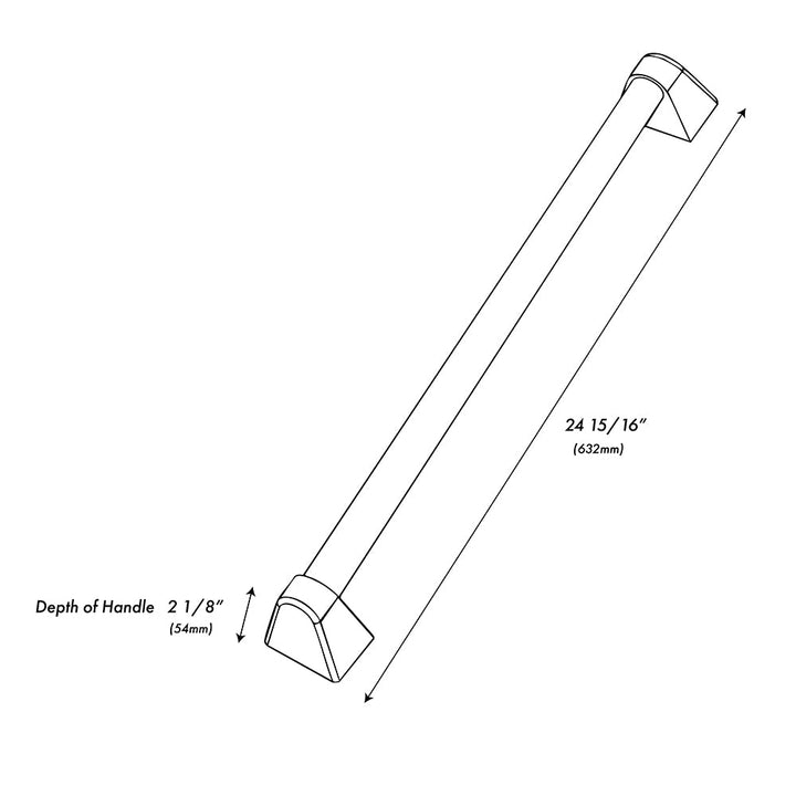 ZLINE 30 in. Wall Oven Helix Handle (Set of 1) in Black Stainless Steel (AWHZ-30-K-BS)