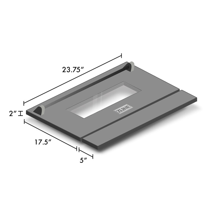 ZLINE 24 in. Black Matte Range Door for RA and RG and RAIND Models (RA-DR-BLM-24)