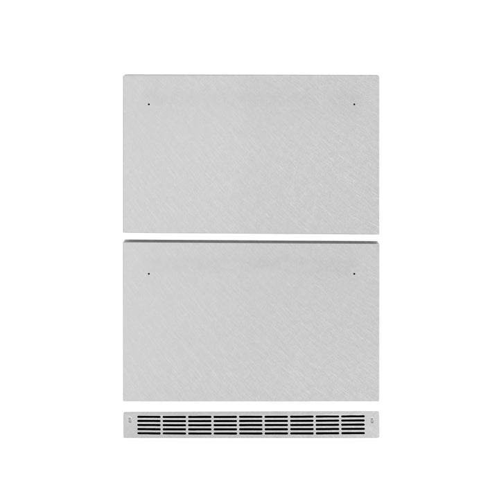 ZLINE 24 In. Touchstone Refrigerator Drawer Panels in Satin Stainless Steel (RDPO-SN-24)