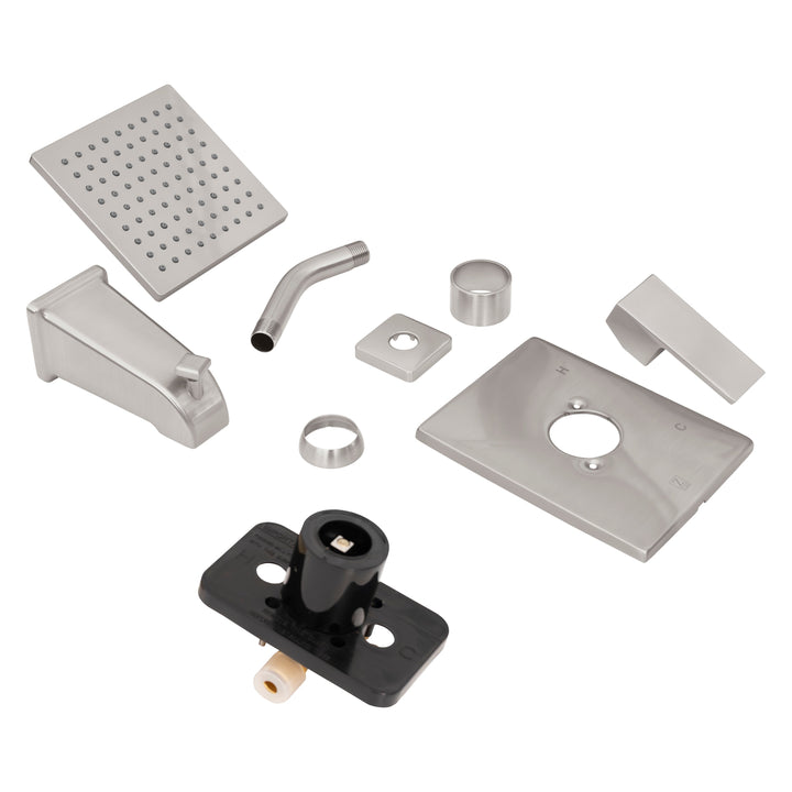ZLINE Palisades Modern Shower System in Brushed Nickel (RBCN2-SHS-BN)