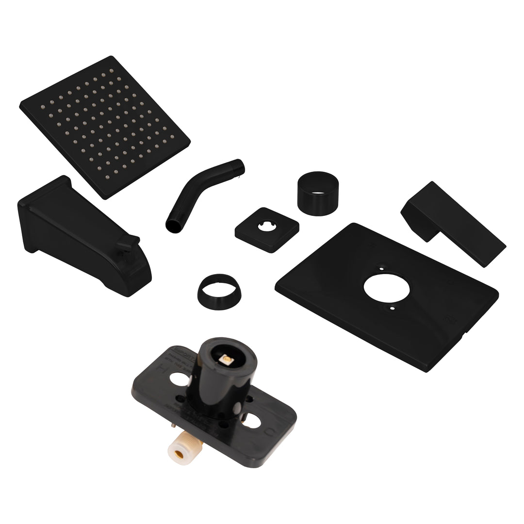 ZLINE Palisades Modern Shower System in Matte Black (RBCN2-SHS-MB)