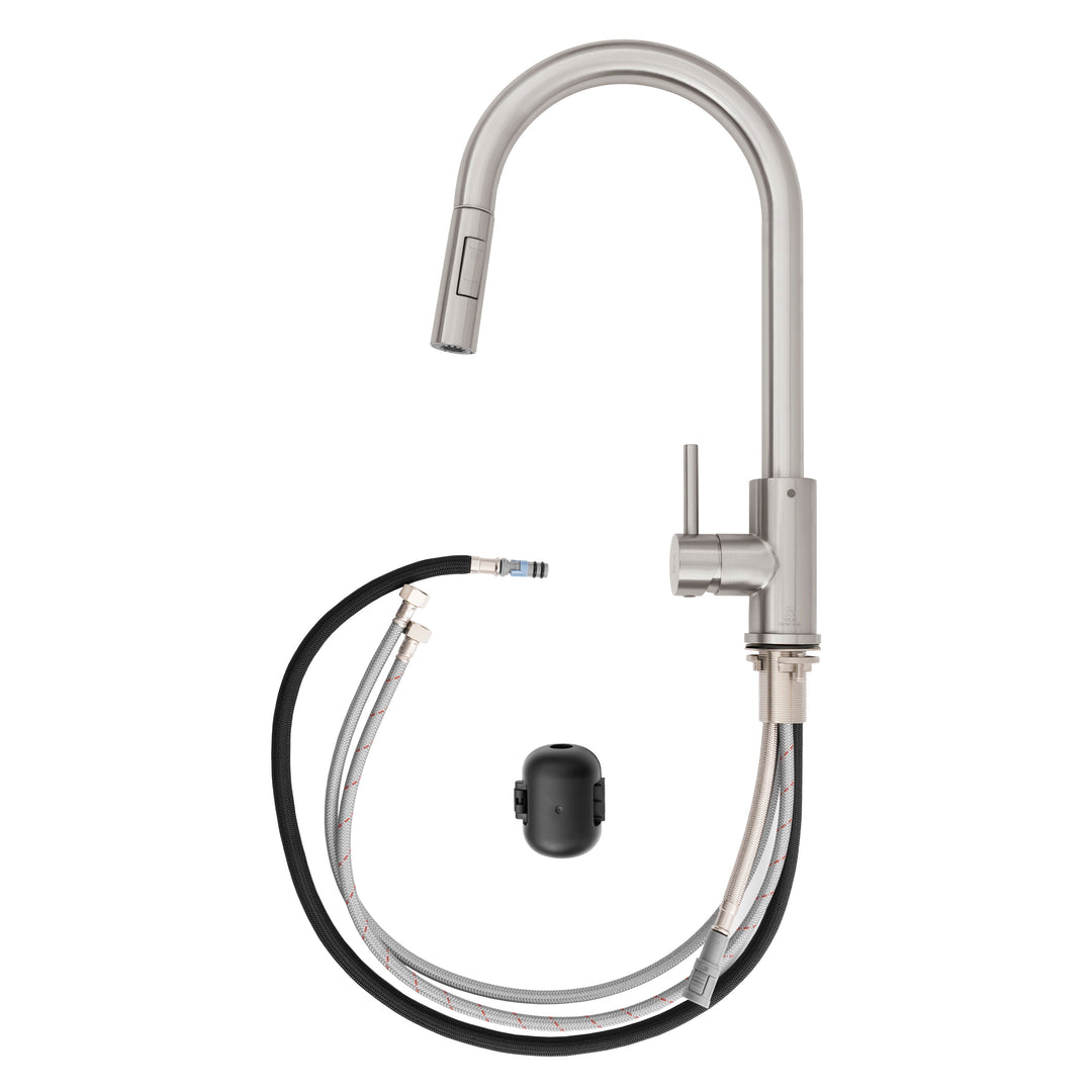 ZLINE Palisades Pull Down Single Handle Kitchen Faucet in Brushed Nickel (RBCN1-KF-BN)