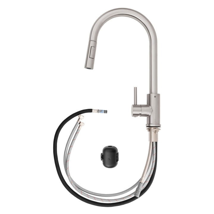 ZLINE Palisades Pull Down Single Handle Kitchen Faucet in Brushed Nickel (RBCN1-KF-BN)