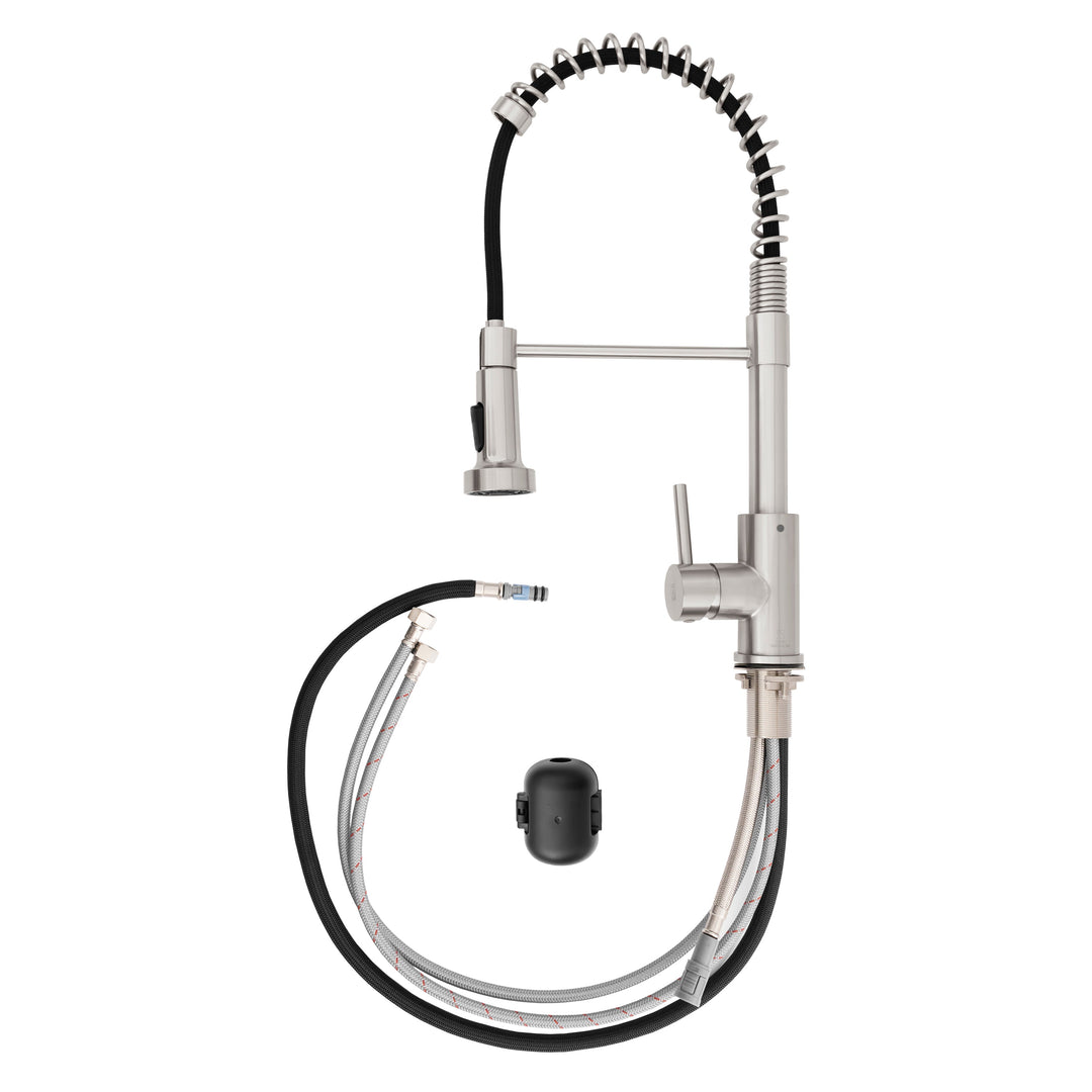 ZLINE Palisades Pull Down Spring Spray Wand Kitchen Faucet in Brushed Nickel (RBCN2-KF-BN)