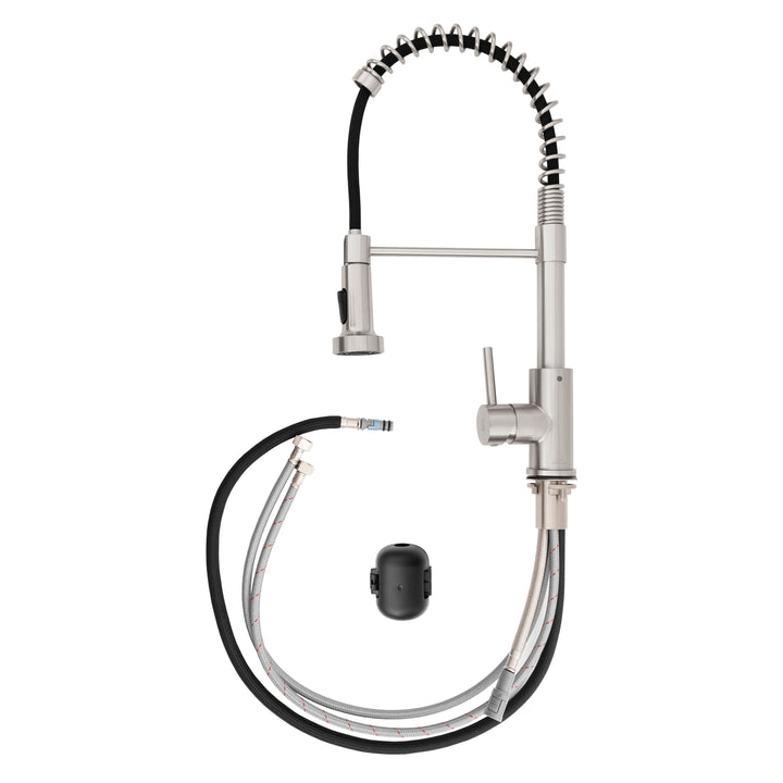 ZLINE Palisades Pull Down Spring Spray Wand Kitchen Faucet in Brushed Nickel (RBCN2-KF-BN)