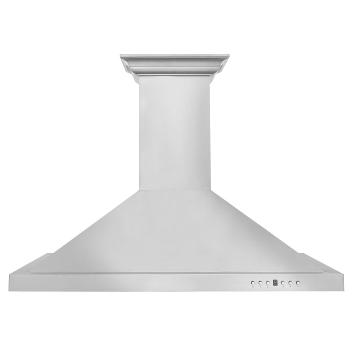 24" ZLINE CrownSoundâ„¢Ducted Vent Wall Mount Range Hood in Stainless Steel with Built-in Bluetooth Speakers (KBCRN-BT-24)