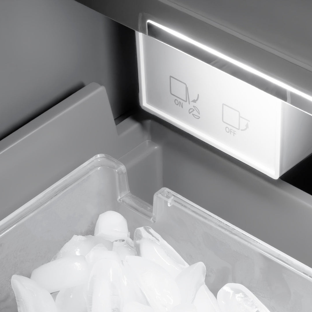 ZLINE 18 in. 8.6 cu. ft. Left Hinge Column Freezer in Satin Stainless Steel with Graphite Gray Interior (RCFVL-SN-18)