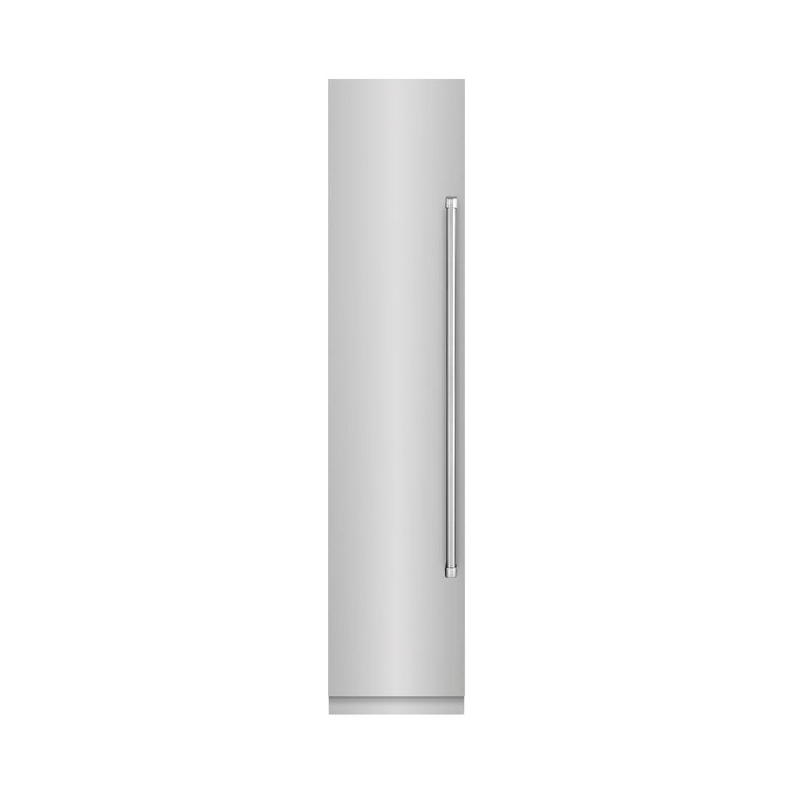 ZLINE 18 in. 8.6 cu. ft. Left Hinge Column Freezer in Stainless Steel with Graphite Gray Interior (RCFVL-304-18)