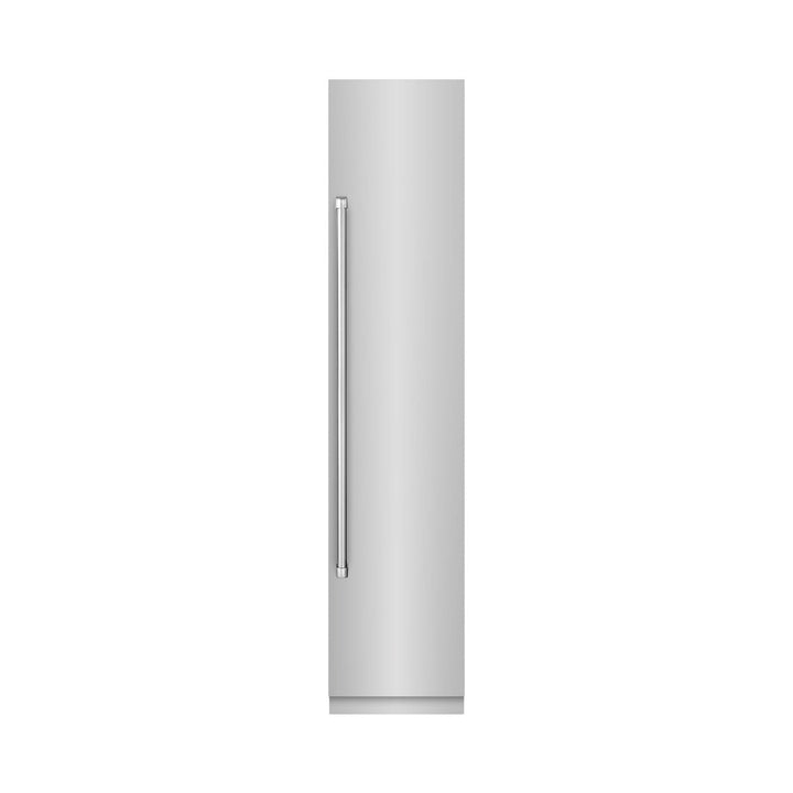 ZLINE 18 in. 8.6 cu. ft. Right Hinge Column Freezer in Stainless Steel with Graphite Gray Interior (RCFVR-304-18)