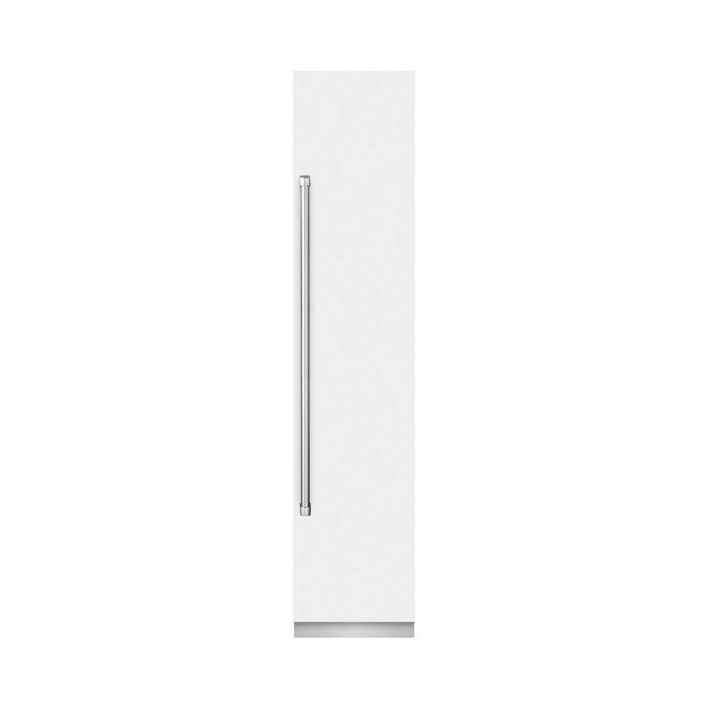 ZLINE 18 in. 8.6 cu. ft. Right Hinge Column Freezer in White Matte with Graphite Gray Interior (RCFVR-WM-18)