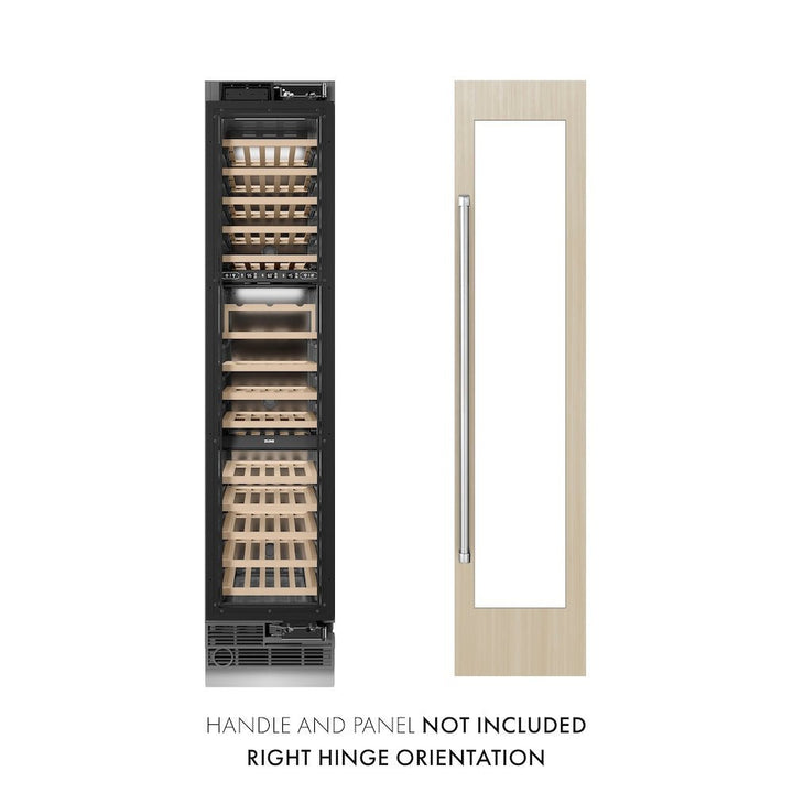 ZLINE 18 in. 9.0 cu. ft. Triple Zone 68 Bottle Panel Ready Right Hinge Column Wine Cooler (RBCWVR-18)