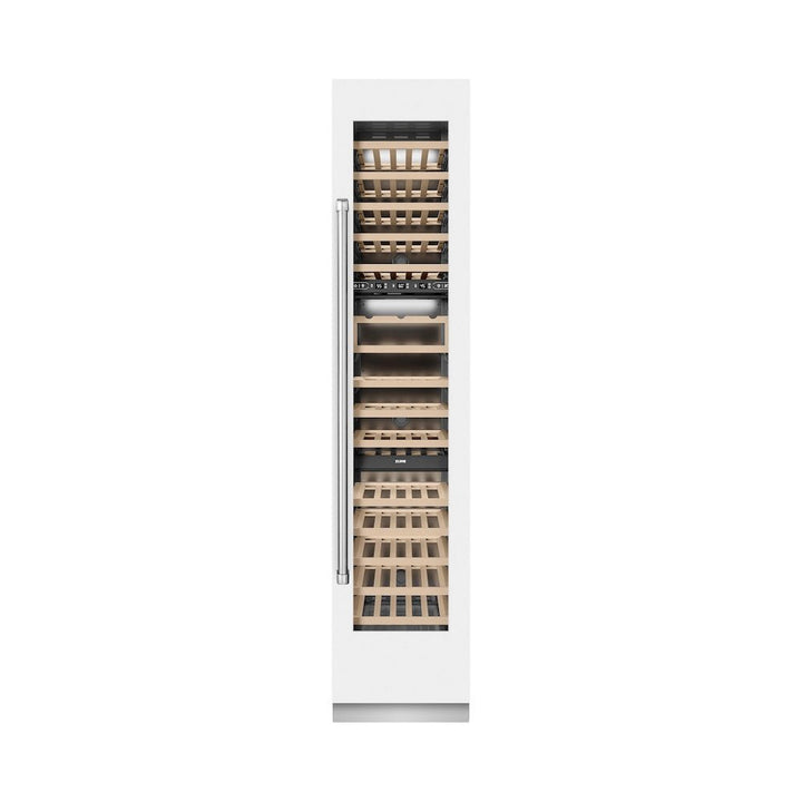 ZLINE 18 in. 9.0 cu. ft. Triple Zone 68 Bottle Right Hinge Column Wine Cooler in White Matte (RCWVR-WM-18)