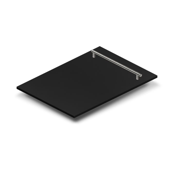 ZLINE 18 in. Dishwasher Panel in Black Matte with Modern Handle (DP-BLM-H-18)