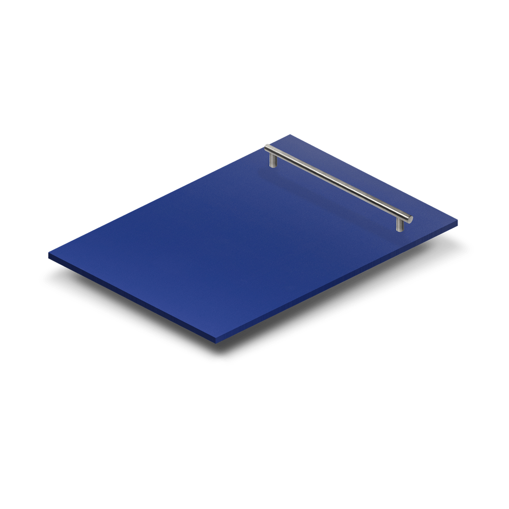 ZLINE 18 in. Dishwasher Panel in Blue Matte with Modern Handle (DP-BM-H-18)