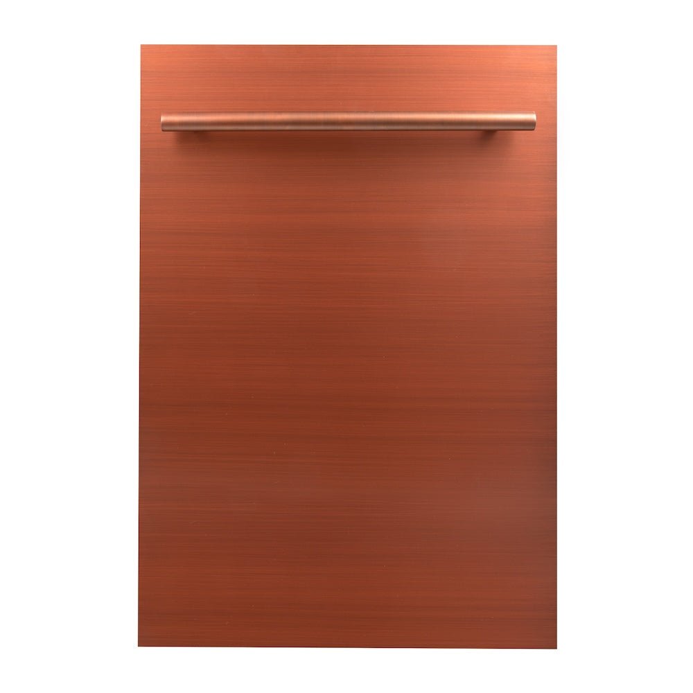 ZLINE 18 in. Dishwasher Panel in Copper with Modern Handle (DP-C-18)