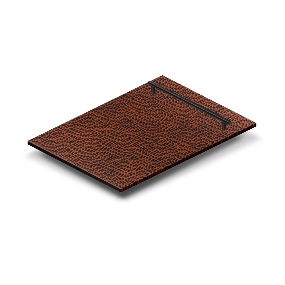 ZLINE 18 in. Dishwasher Panel in Hand-Hammered Copper with Modern Handle (DP-HH-18)